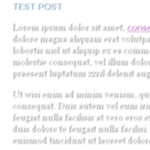 Zrzut tego samego ekranu z szablonem opertym na wzgldnych rozmiarach czcionek; tekst jest nadal rozmazany ale wystarczajco duy, aby dao si go odczyta