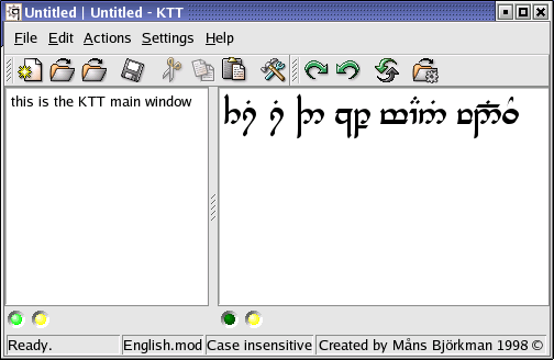 KTT main window